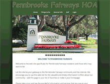 Tablet Screenshot of pennbrookefairways.org